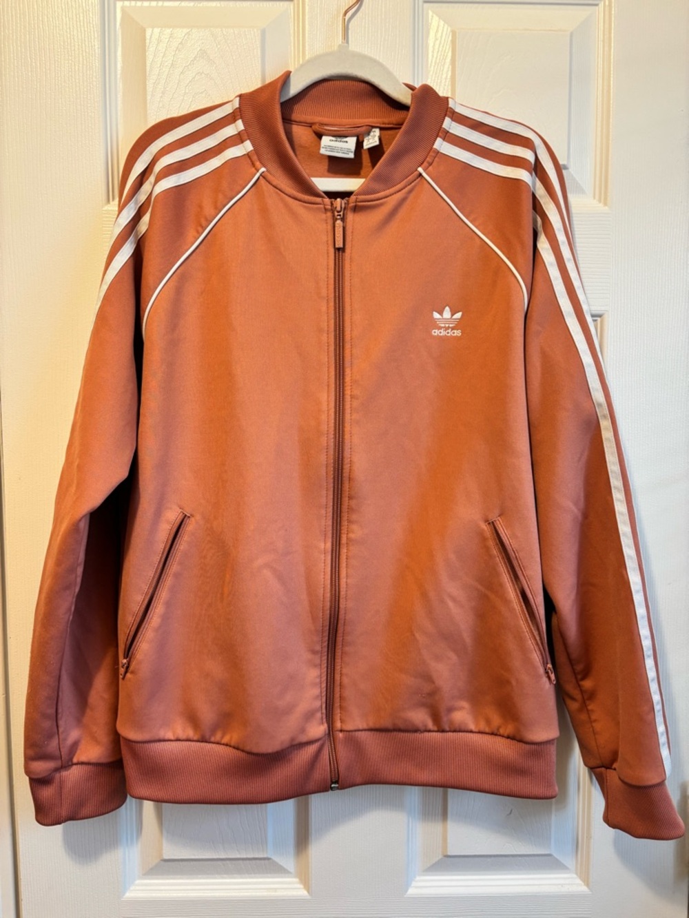 Adidas Originals Adicolor SST Track Jacket - Dusty Rose / Terra Cotta - Size L
